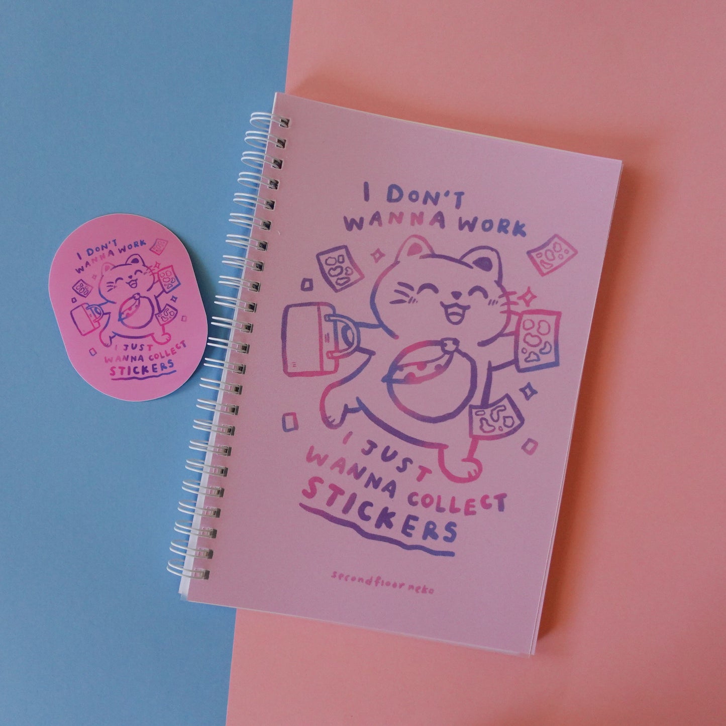 Reusable sticker book pink