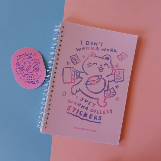 Reusable sticker book pink