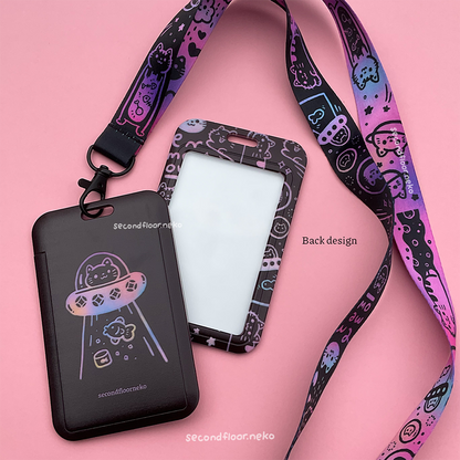 Space cats lanyard