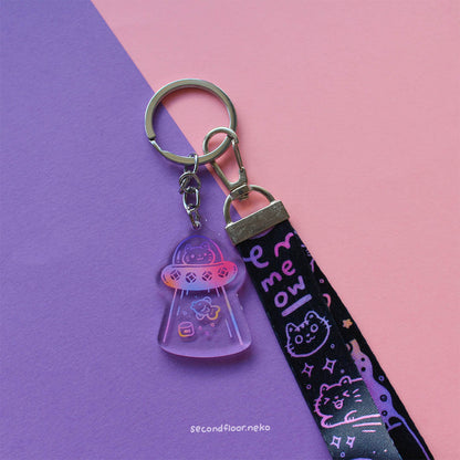 Space cats wristlet